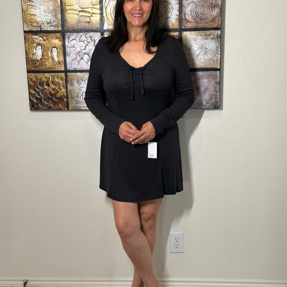 SO Black Long Sleeve Dress